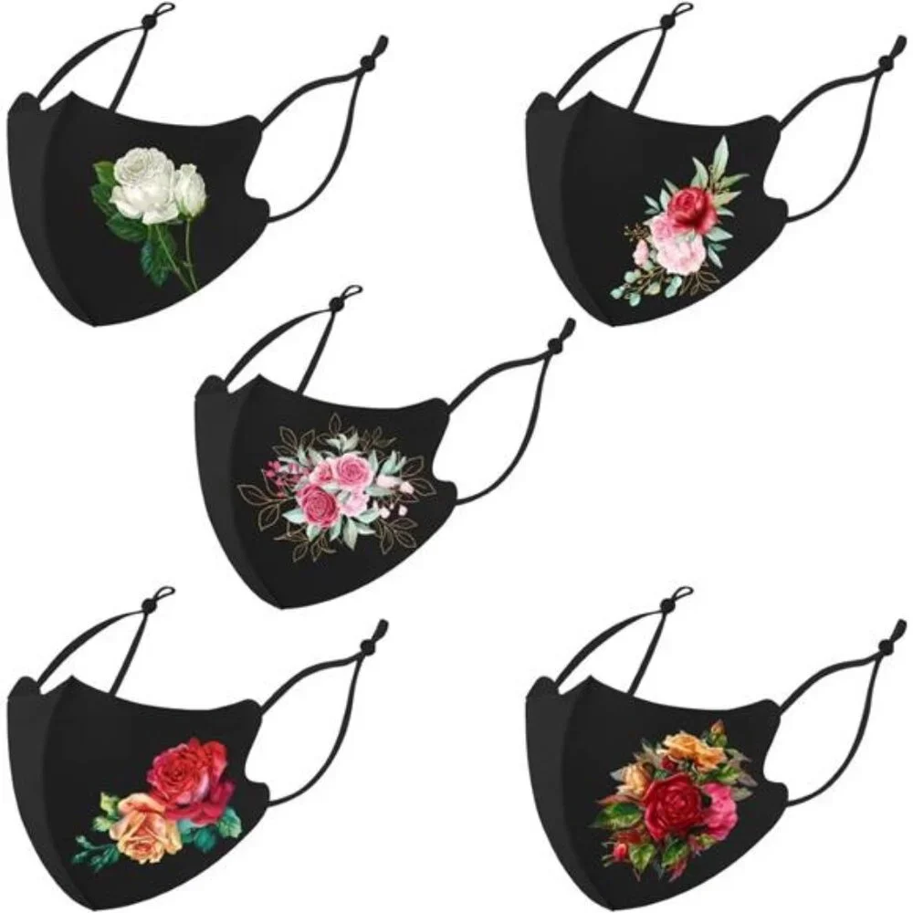 Washable Face Masks, Reusable, Ice Silk Cotton Cloth Masks